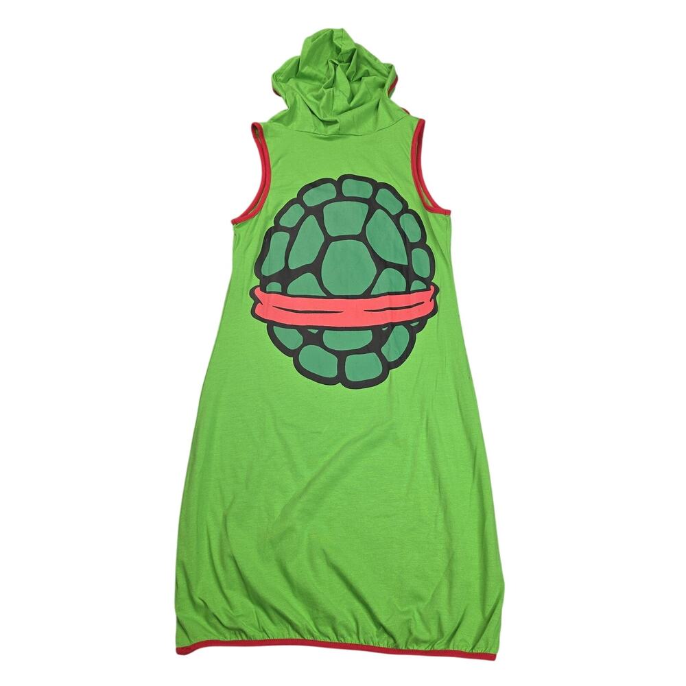 Rubie's Dress Womens Medium Green Raphael Tank Hooded Nickelodeon TMNT Costume - Picture 2 of 8